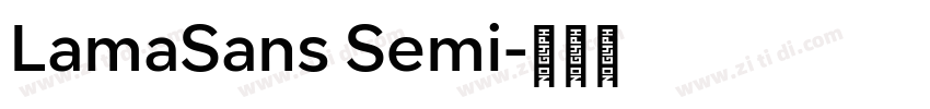 LamaSans Semi字体转换